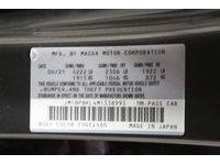 Mazda BDGF-60-350C-02 Instrument Panel Mazda BDGF-60-350C-02 Instrument Panel