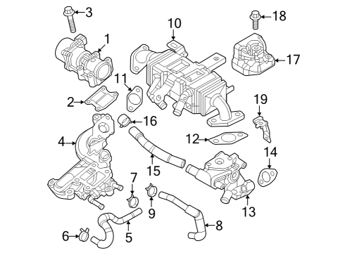 Mazda 9YA2-00-804 EGR Pipe Bolt