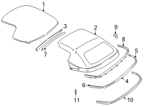 Mazda NA01-R1-230 Cover Assembly Fastener