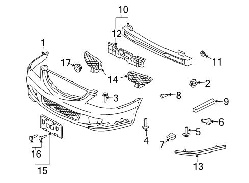 Mazda LE43-50-0T1A Retaining Bracket