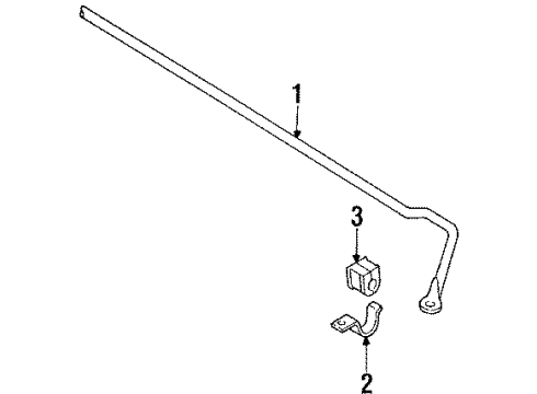 Mazda GJ21-28-155 Stabilizer Bar Mount Bracket