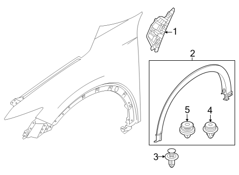 2024 Mazda CX-50 Exterior Trim - Fender