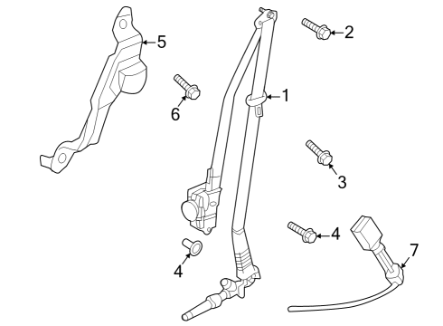 2024 Mazda CX-50 Front Seat Belts