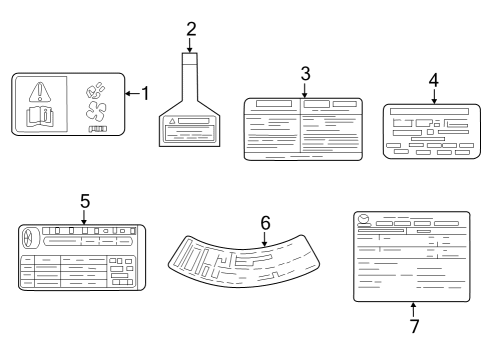 2024 Mazda CX-50 Information Labels