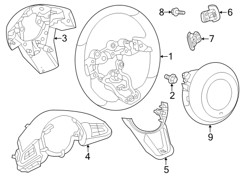 2024 Mazda CX-50 Steering Wheel & Trim