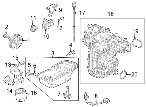 2023 Mazda CX-50 Engine Parts Diagram 1