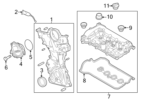 2024 Mazda CX-50 Valve & Timing Covers