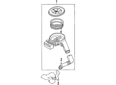 1986 Mazda B2000 Air Inlet