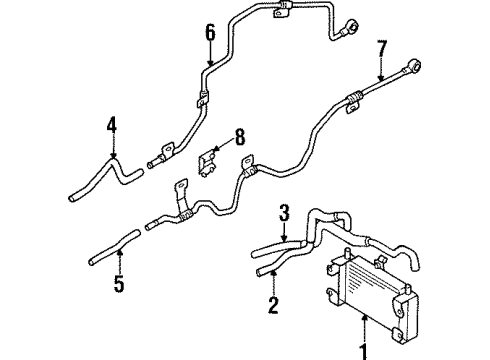 1998 Mazda MPV Trans Oil Cooler