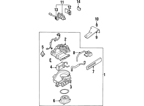 1998 Mazda MPV Auxiliary Heater & A/C