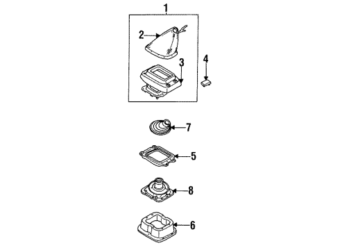 1990 Mazda MPV Shifter Trim