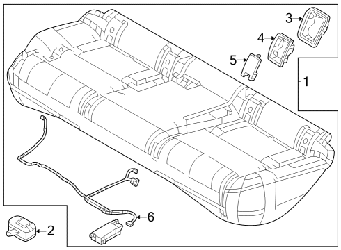 2023 Mazda CX-50 Rear Seat Diagram 4