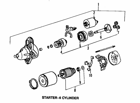 1998 Mazda MPV Starter