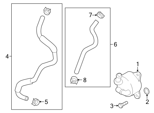 2023 Mazda CX-50 Trans Oil Cooler Diagram 1