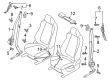 Diagram for Mazda CX-5 Seat Belt - KDY5-57-740B-01