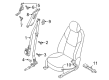 Diagram for Mazda CX-9 Seat Belt - TKY8-57-740