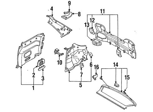 Mazda B467-68-250B-35 Sail Trim