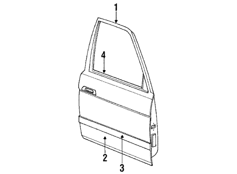 Mazda LA1069170C Mirror Assembly