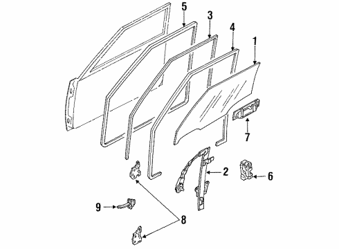 Mazda B455-59-240A Hinge