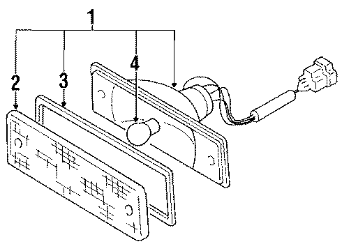 Mazda GA97-51-070C Signal Lamp Assembly
