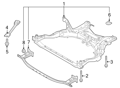 Mazda VA40-34-80XB Member, Cross Mazda VA40-34-80XB Member, Cross