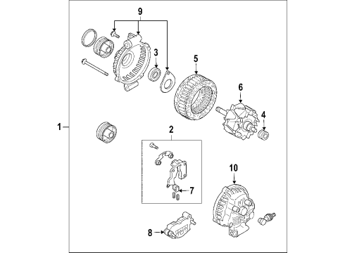Mazda B3C7-18-W77 Brushes
