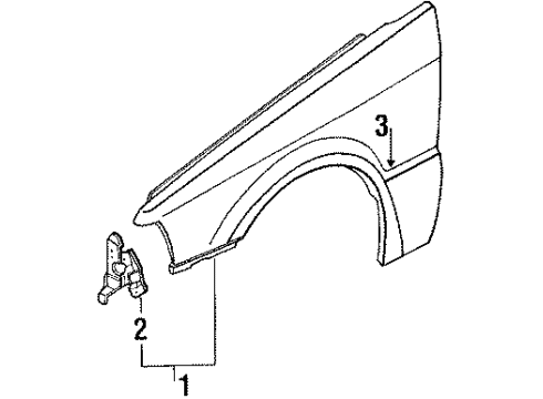 Mazda BM89-52-210A Fender BM89-52-210A Mazda Fender