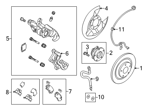 Mazda BJY7-26-46Z Caliper Seal Kit