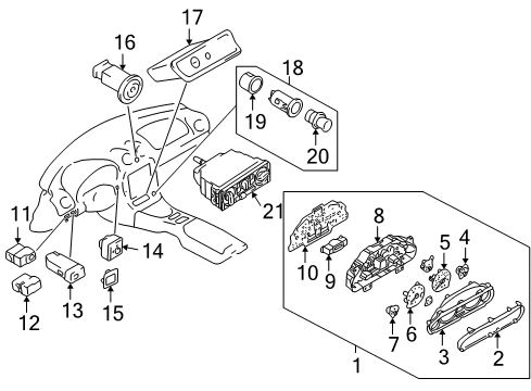 Mazda BV8B-19-444 Range Sensor