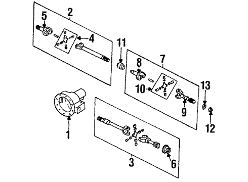 Mazda ZZM125401 Axle Shafts