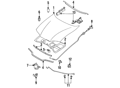 Mazda GAYA-52-310A Hood