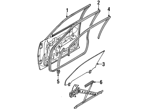 Mazda G031-59-560B Window Regulator