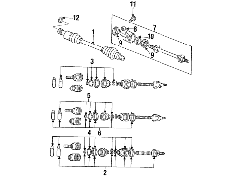 Mazda G568-22-550 Inner Boot Clip