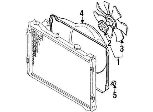 JE96-15-211C Mazda Shroud