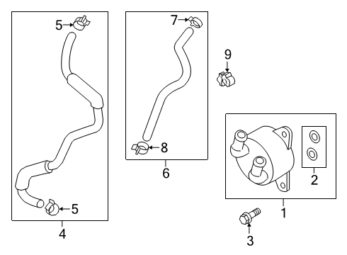 Mazda FZ35-21-5C5 Outlet Hose Clip FZ35-21-5C5 Mazda Outlet Hose Clip