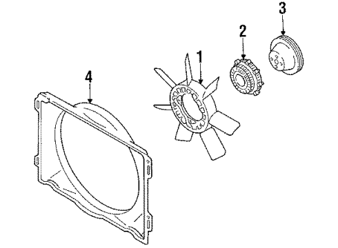 Mazda AM15-15-211C Shroud AM15-15-211C Mazda Shroud