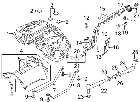 Mazda KD53-42-715 Fuel Tank Strap Pad
