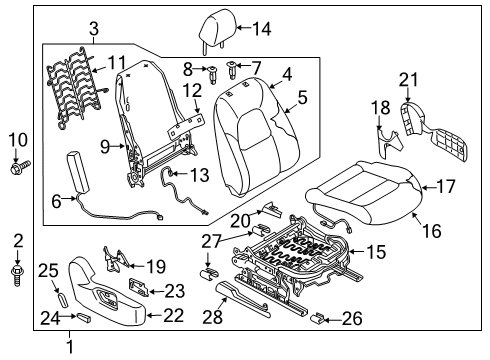 Mazda KN3T-88-130-02 Back(Right), Front Seat Mazda KN3T-88-130-02 Back(Right), Front Seat