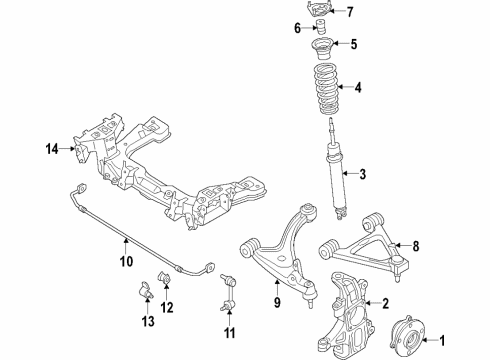 Mazda NG7M-34-15X Stabilizer, Front Mazda NG7M-34-15X Stabilizer, Front