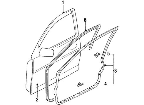 Mazda BC1D-58-031A Outer Panel