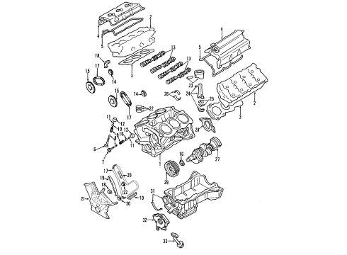 Mazda CA01-10-1A0E Cylinder Head