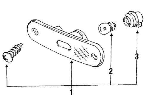 Mazda EA01-51-5H0 Side Marker Lamp