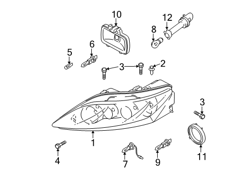 Mazda GM9A-51-0L0A Composite Assembly GM9A-51-0L0A Mazda Composite Assembly