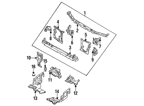 Mazda GA2A-53-100U Support Assembly GA2A-53-100U Mazda Support Assembly