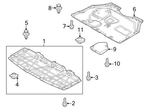 Mazda VC85-50-060 Cover, Under-Front Bumper
