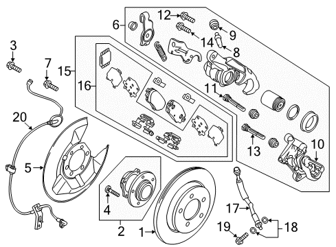 Mazda GHY9-26-46Z Caliper Seal Kit Mazda GHY9-26-46Z Caliper Seal Kit