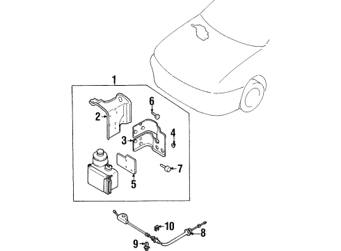 D061-61-479 Mazda Cable Clip