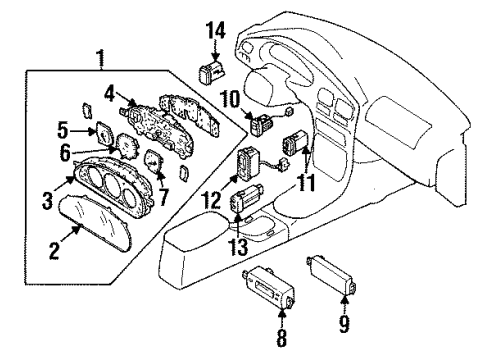 Mazda BR70-32-020 Horn Switch