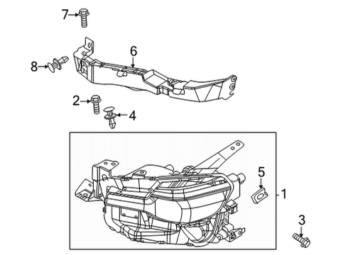 Mazda DN4E-51-040C Lamp(Left), Head DN4E-51-040C Mazda Lamp(Left), Head