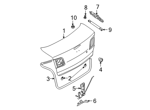 Mazda BN8P-56-820 Lock BN8P-56-820 Mazda Lock